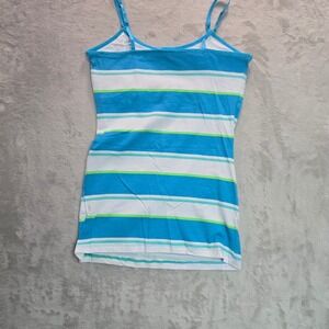 SO Womens Striped Cami Tank Top Blue Green White Size Small RN 73277